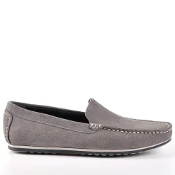 Mocassins, Chaussures Bateaux|FORTUNATO Mocassins Aspect Daim Gris