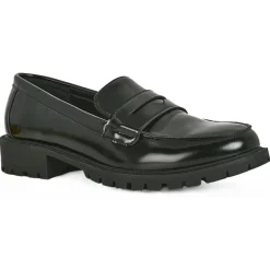 Mocassins|VICE VERSA Mocassins Crantes Femme Noir