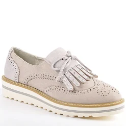 Mocassins|ANA LUNA Mocassins Femme Avec Franges Gris