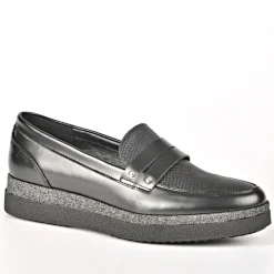 Mocassins|ANA LUNA Mocassins Femme Bi-Matieres Noir