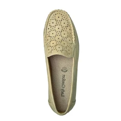 Chaussures Confort|LADY CONFORT Mocassins Femme Beige