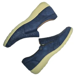 Chaussures Confort|LADY CONFORT Mocassins Femme Bleu Marine