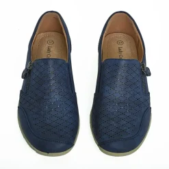 Chaussures Confort|LADY CONFORT Mocassins Femme Bleu Marine