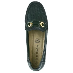 Chaussures Confort|LADY CONFORT Mocassins Femme Noir