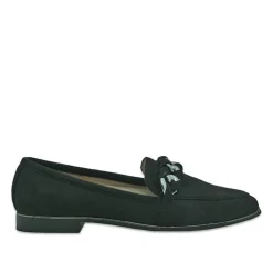 Mocassins|VICE VERSA Mocassins Femme Noir A Chaine Argentee