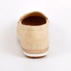 Chaussures Confort|SCALINA Mocassins Femme Beige
