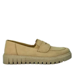 Chaussures Confort|SCALINA Mocassins Femme Beige