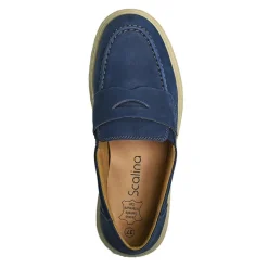 Chaussures Confort|SCALINA Mocassins Femme Bleu Marine
