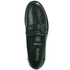 Chaussures Confort|SCALINA Mocassins Femme Noir