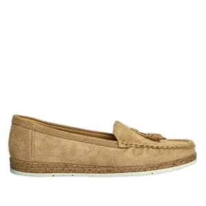 Chaussures Confort|SCALINA Mocassins Femme Taupe