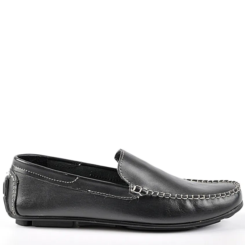 Mocassins, Chaussures Bateaux|PERFECTA Mocassins Semelles Souples Noir