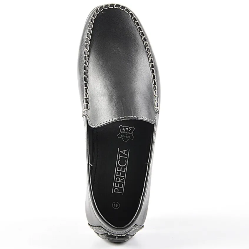 Mocassins, Chaussures Bateaux|PERFECTA Mocassins Semelles Souples Noir