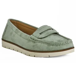 Mocassins|VICE VERSA Mocassins Souples Femme Vert Sauge