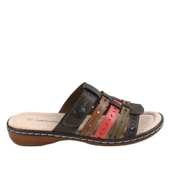 Chaussures Confort|LADY CONFORT Mules A Talons Femme Marron