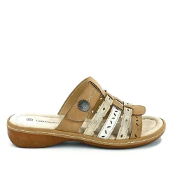 Chaussures Confort|LADY CONFORT Mules A Talons Femme Beige