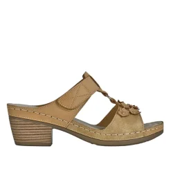 Chaussures Confort|LADY CONFORT Mules A Talons Beige