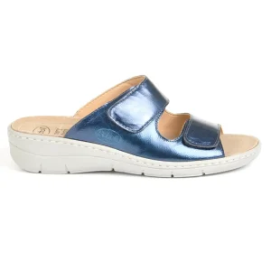 Chaussures Confort|SCHOLL Mules Compensees Femme Confort Bleu Marine