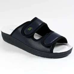 Chaussures Confort|ECO BIO SANITAL Mules Compensees Femme Eco Bio Memorisy Bleu Marine