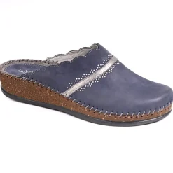 Chaussures Confort|LADY CONFORT Mules Compensees Femme Bleu