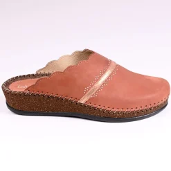 Chaussures Confort|LADY CONFORT Mules Compensees Femme Brique