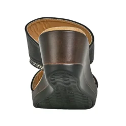 Chaussures Confort|SCALINA Mules Compensees Femme Noir