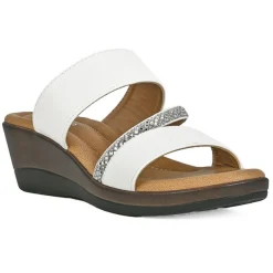Chaussures Confort|SCALINA Mules Compensees Femme Blanc