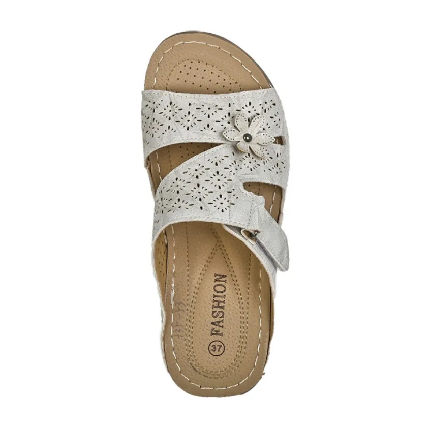 Chaussures Confort|LADY CONFORT Mules Femme Gris