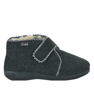 Chaussons|ORTOMED Pantoufle Femme Confort Ultra-Leger Noir