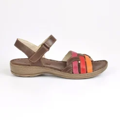 Chaussures Confort|LADY CONFORT Sandales A Talons Femme Marron