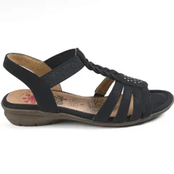 Chaussures Confort|RELIFE Sandales A Talons Femme Bleu Marine