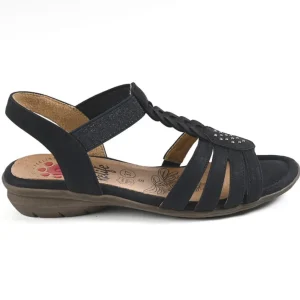 Chaussures Confort|RELIFE Sandales A Talons Femme Bleu Marine