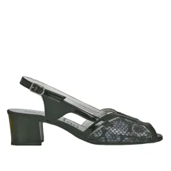 Chaussures Confort|LADY CONFORT Sandales A Talons Noir