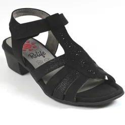 Chaussures Confort|RELIFE Sandales A Talons Noir