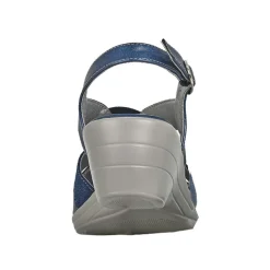 Chaussures Confort|LADY CONFORT Sandales Compensees Femme Bleu Marine