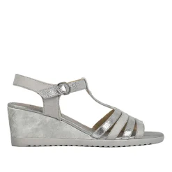 Chaussures Confort|SCALINA Sandales Compensees Femme Argente