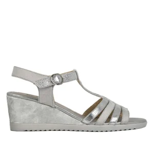 Chaussures Confort|SCALINA Sandales Compensees Femme Argente
