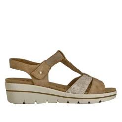 Chaussures Confort|RELIFE Sandales Compensees Semelles Interieures Amovibles Camel