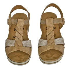 Chaussures Confort|RELIFE Sandales Compensees Semelles Interieures Amovibles Camel