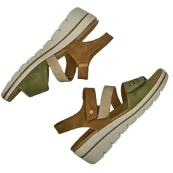 Chaussures Confort|RELIFE Sandales Compensees Semelles Interieures Amovibles Kaki