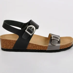 Chaussures Confort|SCALINA Sandales Femme Compensees Noir