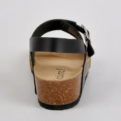 Chaussures Confort|SCALINA Sandales Femme Compensees Noir