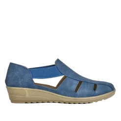 Chaussures Confort|LADY CONFORT Sandales Femme Bleu