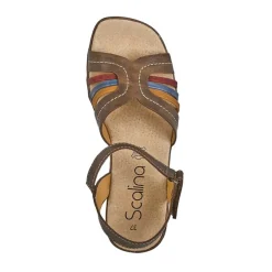 Chaussures Confort|SCALINA Sandales Femme Marron