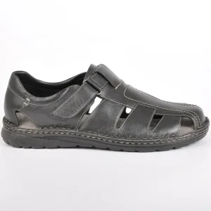 Sandales|SEALINE Sandales Homme Cuir Noir