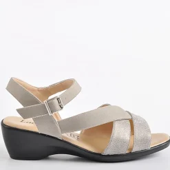 Chaussures Confort|LADY CONFORT Sandales Beige
