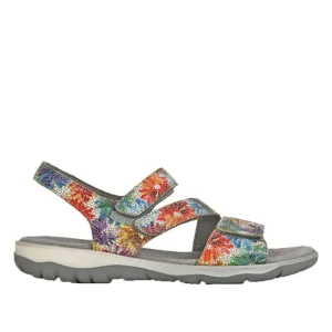 Chaussures Confort|LADY CONFORT Sandales Plates Femme Multicolore