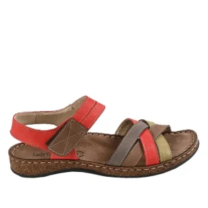 Chaussures Confort|LADY CONFORT Sandales Plates Femme Multicolore