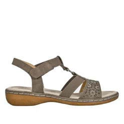 Chaussures Confort|LADY CONFORT Sandales Plates Femme Beige