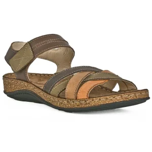 Chaussures Confort|LADY CONFORT Sandales Plates Femme Multicolore