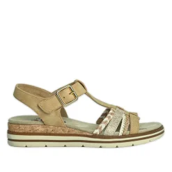 Chaussures Confort|RELIFE Sandales Plates Femme Beige